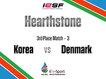 The 6th e Sports World Championship 2014 Hearthstone 3rd Place Match Korea vs Denmark 3